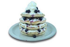 Lemon Ricotta Blueberry Pancakes